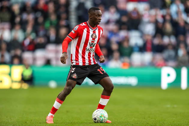 Sunderland v Brighton & Hove Albion - Premier League Habib Diarra of Sunderland during the Premier League match between Sunderland and Brighton & Hove Albion at Stadium of Light in Sunderland, United Kingdom, on March 14, 2026. Sunderland Tyne and Wear United Kingdom Copyright: xNewsxImagesx originalFilename:cosgrove-premierl260314_np5eC