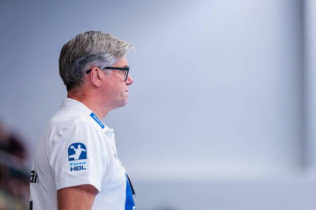 Runar Sigtryggsson HSG Wetzlar, Coach GER, GWD Minden vs HSG Wetzlar, Handball, 1 Bundesliga, 25 Matchday, Season 2025 2026, 14 03 2026 GER, GWD Minden vs HSG Wetzlar, Handball, 1 Bundesliga, 25 Matchday, Season 2025 2026, 14 03 2026 Minden Copyright: xEibner-Pressefoto JanxRollingerx EP_JSK