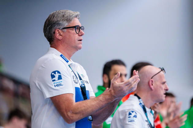 Runar Sigtryggsson HSG Wetzlar, Coach GER, GWD Minden vs HSG Wetzlar, Handball, 1 Bundesliga, 25 Matchday, Season 2025 2026, 14 03 2026 GER, GWD Minden vs HSG Wetzlar, Handball, 1 Bundesliga, 25 Matchday, Season 2025 2026, 14 03 2026 Minden Copyright: xEibner-Pressefoto JanxRollingerx EP_JSK