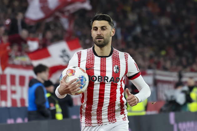 Vincenzo Grifo SC Freiburg, 32 , Germany, Soccer, 1 Bundesliga, Matchday 26, 2025 2026, SC Freiburg vs 1 FC Union Berlin, 15 03 2026, Freiburg im Breisgau Europa Park Stadion Germany Copyright: xGrantxHubbsx