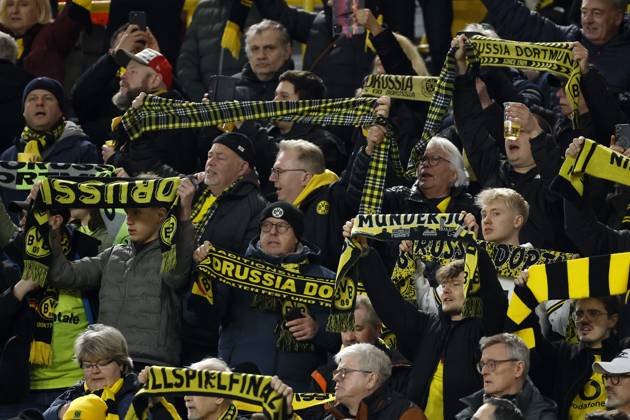 DORTMUND - Borussia Dortmund supporters during the Bundesliga match between Borussia Dortmund and FC Bayern Munich at the Signal Iduna Park stadium on February 28, 2025, in Dortmund, Germany. MAURICE VAN STEEN ANP Bundesliga 2025-2026 xVIxANPxSportx xMauricexvanxSteenxIVx 553657896 originalFilename: 553657896