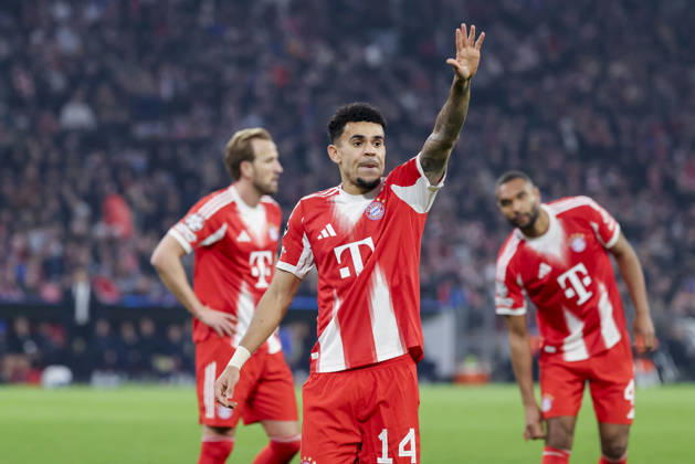 Luis Diaz FC Bayern Muenchen gestures, UEFA Champions League 2025 26 Round of 16 Second Leg, FC Bayern Munich v Atalanta BC, Football Arena Munich, March 18, 2026 in Munich, Germany Photo by Marco Steinbrenner DeFodi Images Luis Diaz FC Bayern Muenchen gestures, UEFA Champions League 2025 26 Round of 16 Second Leg, FC Bayern Munich v Atalanta BC, Football Arena Munich, March 18, 2026 in Munich, Germany Photo by Marco Steinbrenner DeFodi Images
