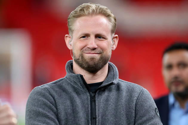 Liverpool FC v Galatasaray SK - UEFA Champions League 2025 26 Round of 16 Second Leg Kasper Schmeichel, goalkeeper and CBS Sports tv pundit portrait before the UEFA Champions League 2025 26 Round of 16 Second Leg match between Liverpool FC and Galatasaray SK at Anfield on March 18, 2026 in Liverpool, England. WARNING! This Photograph May Only Be Used For Newspaper And Or Magazine Editorial Purposes. May Not Be Used For Publications Involving 1 player, 1 Club Or 1 Competition Without Written Authorisation From Football DataCo Ltd. For Any Queries, Please Contact Football DataCo Ltd on +44 (0) 207 864 9121 Liverpool Anfield England United Kingdom Copyright: xAllstarxPicturexLibraryxLtdx