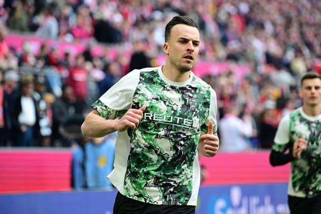 21 03 2026 Cologne Football, Men, Season 2025 2026, 1 FC Koeln vs Borussia Moenchengladbach Haris Tabakovic Gladbach DFL regulations prohibit any use of photographs as image sequences and or quasi video Rhein Energie Stadion NRW Germany