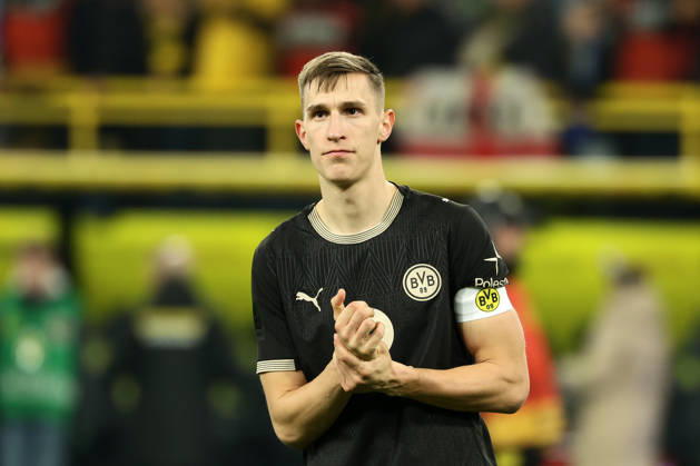 Dortmund, Germany, 21 03 26, Nico Schlotterbeck Borussia Dortmund watches during the Bundesliga 1 match between Borussia Dortmund Hamburger SV at Signal Iduna Park in Dortmund Photo by Joachim Bywaletz DFB DFL REGULATIONS PROHIBIT ANY USE OF PHOTOGRAPHS AS IMAGE SEQUENCES AND OR QUASI VIDEO Copyright: JoachimxBywaletz xJB-Sportfoto