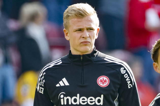 Jonathan Burkardt Eintracht Frankfurt, 09 warming up before the start of the match , Germany, Soccer, 1 Bundesliga, Matchday 27, 2025 2026, 1 FSV Mainz vs Eintracht Frankfurt, 22 03 2026, Mainz Mewa Arena Rheinland Pfalz Germany Copyright: xGrantxHubbsx