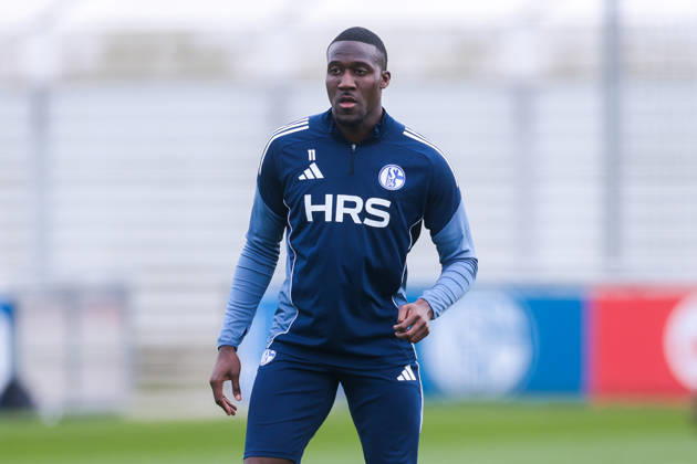 24 03 2026, Football, Training of FC Schalke 04 Bryan Lasme FC Schalke 04 Gelsenkirchen Training ground FC Schalke 04 NRW Germany xRHR PHOTO YYx Copyright: RHR-FOTOx RHR-FOTO YY