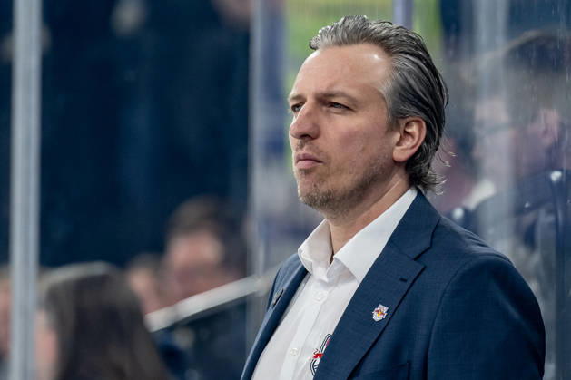 Max Kaltenhauser Co Coach, EHC Red Bull Muenchen Portrait Portraet GER, EHC Red Bull Muenchen vs ERC Ingolstadt, Ice Hockey, DEL, Playoffs, Quarterfinals Game 1, Season 2025 2026, 24 03 2026 GER, EHC Red Bull Muenchen vs ERC Ingolstadt, Ice Hockey, DEL, Playoffs, Quarterfinals Game 1, Season 2025 2026, 24 03 2026 Muenchen Copyright: xEibner-Pressefoto HeikexFeinerx EP_HFR