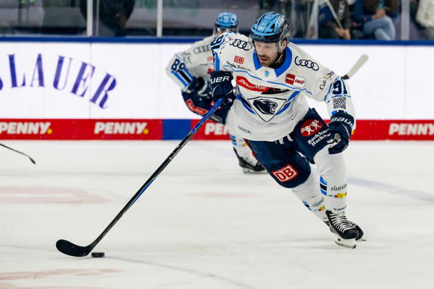 Riley Sheen ERC Ingolstadt, 91 GER, EHC Red Bull Muenchen vs ERC Ingolstadt, Ice Hockey, DEL, Playoffs, Quarterfinals Game 1, Season 2025 2026, 24 03 2026 GER, EHC Red Bull Muenchen vs ERC Ingolstadt, Ice Hockey, DEL, Playoffs, Quarterfinals Game 1, Season 2025 2026, 24 03 2026 Muenchen Copyright: xEibner-Pressefoto HeikexFeinerx EP_HFR