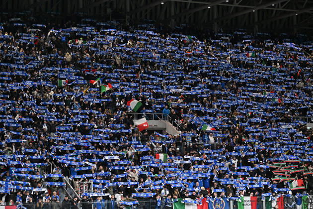 Soccer, FIFA World Cup, WM, Weltmeisterschaft, Fussball 2026 match between Italy-North Ireland Italy fans during playoff qualifier Fifa World Cup 2026 match between Italy-North Ireland at the gewiss stadium, Italy, March 26th, 2026. Imago-Images Emmefoto Copyright: xImago-Images Emmefotox