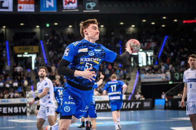 Jakob Nigg TVB Stuttgart, 57 GER, TVB Stuttgart TBV Lemgo Lippe, DAIKIN HBL, Handball, Bundesliga, 26 Matchday, Season 2025 2026, 29 03 2026 GER, TVB Stuttgart TBV Lemgo Lippe, DAIKIN HBL, Handball, Bundesliga, 26 Matchday, Season 2025 2026, 29 03 2026 Stuttgart Copyright: xSandyxDinkelackerx EP_SDR