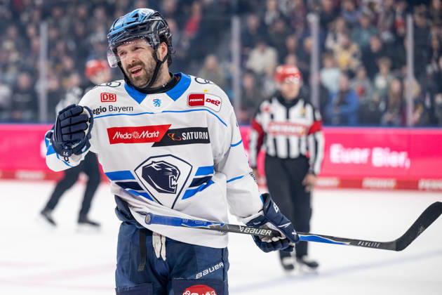 Riley Sheen ERC Ingolstadt, 91 GER, EHC Red Bull Muenchen vs ERC Ingolstadt, Ice Hockey, DEL, Playoffs, Quarterfinals Game 3, Season 2025 2026, 29 03 2026 GER, EHC Red Bull Muenchen vs ERC Ingolstadt, Ice Hockey, DEL, Playoffs, Quarterfinals Game 3, Season 2025 2026, 29 03 2026 Muenchen Copyright: xEibner-Pressefoto HeikexFeinerx EP_HFR