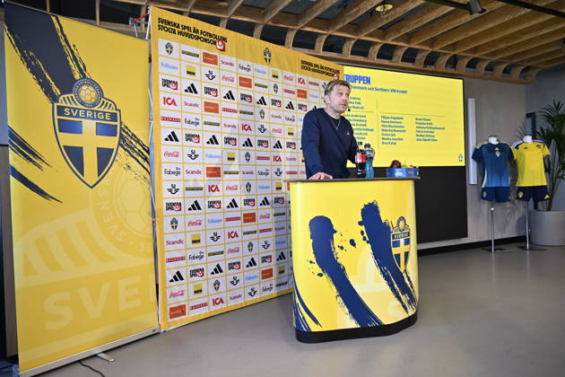 STOCKHOLM, SWEDEN 20260401 U23 national team captain Magnus Wikman presents the squad for the semi final against Norway and the following final or third place match STOCKHOLM SWEDEN x10050x  Copyright: xPontusxLundahl TTx THE WOMEN S NATIONAL TEAM S U23 SQUAD IS PRESENTED