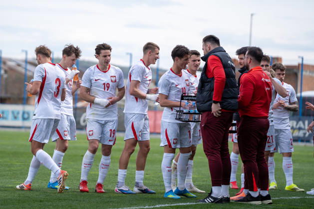 Polish players seen during U21, U 21 U 21 2027 EURO Qualifying, EM, Europameisterschaft EM, Europameisterschaft game between national teams of Montenegro and Poland (Kazimierz Koper Ball Raw Images) Tuzi Stadion Tusko Polje Montenegro Copyright: xKazimierzxKoperx KAZ_MGEvsPOLu21-106