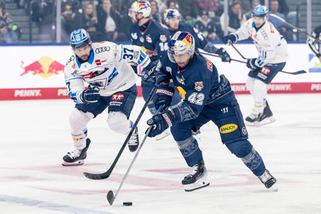Yasin Ehliz EHC Red Bull Muenchen, 42 GER, EHC Red Bull Muenchen vs ERC Ingolstadt, Ice Hockey, DEL, Playoffs, Quarterfinals Game 5, Season 2025 2026, 02 04 2026 GER, EHC Red Bull Muenchen vs ERC Ingolstadt, Ice Hockey, DEL, Playoffs, Quarterfinals Game 5, Season 2025 2026, 02 04 2026 Muenchen Copyright: xEibner-Pressefoto HeikexFeinerx EP_HFR
