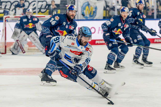 Riley Sheen ERC Ingolstadt, 91 GER, EHC Red Bull Muenchen vs ERC Ingolstadt, Ice Hockey, DEL, Playoffs, Quarterfinals Game 5, Season 2025 2026, 02 04 2026 GER, EHC Red Bull Muenchen vs ERC Ingolstadt, Ice Hockey, DEL, Playoffs, Quarterfinals Game 5, Season 2025 2026, 02 04 2026 Muenchen Copyright: xEibner-Pressefoto HeikexFeinerx EP_HFR