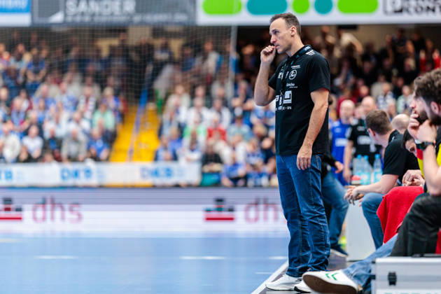 Roberto Garcia Parrondo MT Melsungen, Coach GER, TBV Lemgo Lippe vs MT Melsungen, Handball, 1 Bundesliga, Matchday 27, Season 2025 2026, 04 04 2026 GER, TBV Lemgo Lippe vs MT Melsungen, Handball, 1 Bundesliga, Matchday 27, Season 2025 2026, 04 04 2026 Lemgo Copyright: xEibner-Pressefoto JanxRollingerx EP_JSK