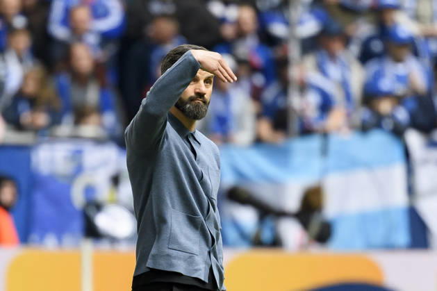 Coach Miron Muslic FC Schalke gestures during the 2 Bundesliga match between FC Schalke 04 and Karlsruher SC, Veltins Arena on April 05, 2026 in Gelsenkirchen, Germany Photo by Max Maiwald DeFodi Images Trainer Miron Muslic FC Schalke gestures during the 2 Bundesliga match between FC Schalke 04 and Karlsruher SC at Veltins Arena on April 5, 2026 in Gelsenkirchen, Germany Photo by Max Maiwald DeFodi Images Photo by Max Maiwald DeFodi Images