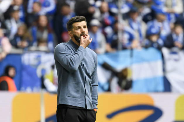 Coach Miron Muslic FC Schalke gestures during the 2 Bundesliga match between FC Schalke 04 and Karlsruher SC, Veltins Arena on April 05, 2026 in Gelsenkirchen, Germany Photo by Max Maiwald DeFodi Images Trainer Miron Muslic FC Schalke gestures during the 2 Bundesliga match between FC Schalke 04 and Karlsruher SC at Veltins Arena on April 5, 2026 in Gelsenkirchen, Germany Photo by Max Maiwald DeFodi Images Photo by Max Maiwald DeFodi Images