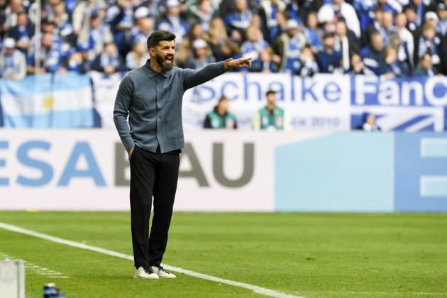 Coach Miron Muslic FC Schalke gestures during the 2 Bundesliga match between FC Schalke 04 and Karlsruher SC, Veltins Arena on April 05, 2026 in Gelsenkirchen, Germany Photo by Max Maiwald DeFodi Images Trainer Miron Muslic FC Schalke gestures during the 2 Bundesliga match between FC Schalke 04 and Karlsruher SC at Veltins Arena on April 5, 2026 in Gelsenkirchen, Germany Photo by Max Maiwald DeFodi Images Photo by Max Maiwald DeFodi Images