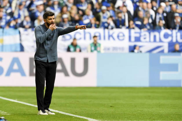 Coach Miron Muslic FC Schalke gestures during the 2 Bundesliga match between FC Schalke 04 and Karlsruher SC, Veltins Arena on April 05, 2026 in Gelsenkirchen, Germany Photo by Max Maiwald DeFodi Images Trainer Miron Muslic FC Schalke gestures during the 2 Bundesliga match between FC Schalke 04 and Karlsruher SC at Veltins Arena on April 5, 2026 in Gelsenkirchen, Germany Photo by Max Maiwald DeFodi Images Photo by Max Maiwald DeFodi Images