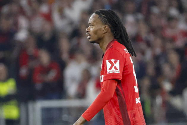 Jordy Makengo SC Freiburg, 33 , Germany, Football, UEFA Europa League, quarter-finals, 2025 2026, SC Freiburg vs Celta Vigo, 09 04 2026, Freiburg im Breisgau Europa Park Stadion Stadion am Deutschland Copyright: xGrantxHubbsx