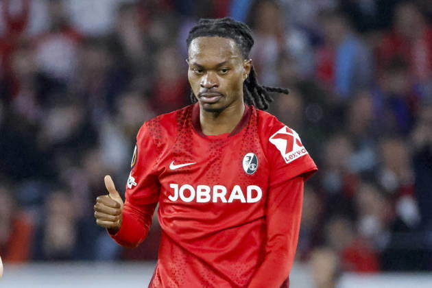 Jordy Makengo SC Freiburg, 33 , Germany, Football, UEFA Europa League, quarter-finals, 2025 2026, SC Freiburg vs Celta Vigo, 09 04 2026, Freiburg im Breisgau Europa Park Stadion Stadion am Deutschland Copyright: xGrantxHubbsx