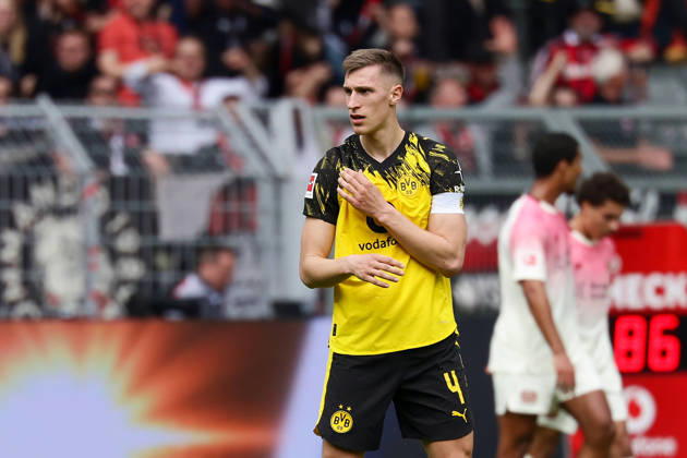 Dortmund, Germany, 11 04 26, Nico Schlotterbeck Borussia Dortmund looks on during the Bundesliga 1 match between Borussia Dortmund Bayer 04 Leverkusen at Signal Iduna Park in Dortmund Photo by Joachim Bywaletz DFB DFL REGULATIONS PROHIBIT ANY USE OF PHOTOGRAPHS AS IMAGE SEQUENCES AND OR QUASI VIDEO Copyright: JoachimxBywaletz xJB-Sportfoto