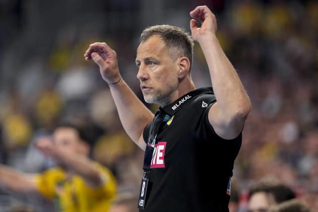 Maik Machulla coach, head coach, RNL , single picture, single photo, action, action, 11 04 2026, Mannheim Germany , Handball, Bundesliga, Rhein Neckar Löwen SG Flensburg Handewitt xozx