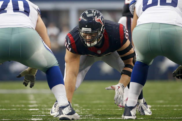October 05, 2014: Houston Texans defensive end J.J. Watt (99) during the NFL, American Football Herren, USA game between the Houston Texans and the Dallas Cowboys at AT&T Stadium in Arlington, TX. The Cowboys defeated the Texans 20-17 in overtime. Copyright: xTimxWarnerx