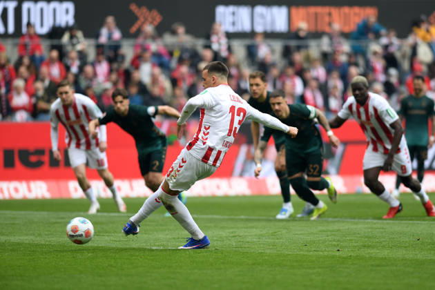 Said El Mala 1 FC Koeln goal for 1 0 during the Bundesliga match between 1 FC Köln and SV Werder Bremen, RheinEnergieSTADION on April 12, 2026 in Köln, Germany Photo by Ralf Treese DeFodi Images Said El Mala 1 FC Koeln scores his team™s first goal during the Bundesliga match between 1 FC Köln and SV Werder Bremen at RheinEnergieSTADION on April 12, 2026 in Köln, Germany Photo by Ralf Treese DeFodi Images DFL regulations prohibit any use of photographs as image sequences and or quasi video Photo by Ralf Treese DeFodi Images