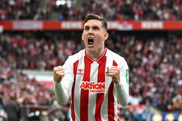 Isak Johannesson 1 FC Koeln celebrates after scoring his team™s third goal during the Bundesliga match between 1 FC Köln and SV Werder Bremen at RheinEnergieSTADION on April 12, 2026 in Cologne, Germany, Germany Photo by Ralf Treese DeFodi Images Isak Johannesson 1 FC Koeln celebrates after scoring his team™s third goal during the Bundesliga match between 1 FC Köln and SV Werder Bremen at RheinEnergieSTADION on April 12, 2026 in Köln, Germany Photo by Ralf Treese DeFodi Images DFL regulations prohibit any use of photographs as image sequences and or quasi video Photo by Ralf Treese DeFodi Images