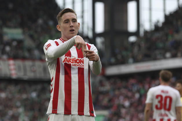 Isak Johannesson 1 FC Köln celebrates after scoring her team s third goal during the Bundesliga match between 1 FC Köln and SV Werder Bremen at RheinEnergieSTADION on April 12, 2026 in Cologne, Germany, Germany Photo by Oliver Kaelke DeFodi Images Isak Johannesson 1 FC Köln celebrates after scoring her team s third goal during the Bundesliga match between 1 FC Köln and SV Werder Bremen at RheinEnergieSTADION on April 12, 2026 in Köln, Germany Photo by Oliver Kaelke DeFodi Images DFL regulations prohibit any use of photographs as image sequences and or quasi video Photo by Oliver Kaelke DeFodi Images