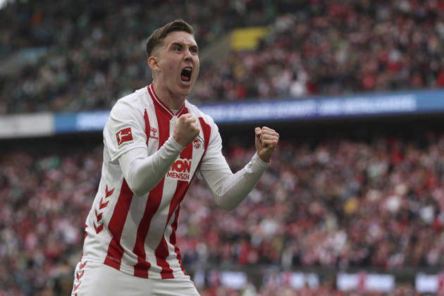 Isak Johannesson 1 FC Köln celebrates after scoring her team s third goal during the Bundesliga match between 1 FC Köln and SV Werder Bremen at RheinEnergieSTADION on April 12, 2026 in Cologne, Germany, Germany Photo by Oliver Kaelke DeFodi Images Isak Johannesson 1 FC Köln celebrates after scoring her team s third goal during the Bundesliga match between 1 FC Köln and SV Werder Bremen at RheinEnergieSTADION on April 12, 2026 in Köln, Germany Photo by Oliver Kaelke DeFodi Images DFL regulations prohibit any use of photographs as image sequences and or quasi video Photo by Oliver Kaelke DeFodi Images