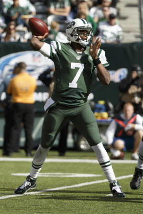 October 26, 2014: New York Jets quarterback Geno Smith (7) in action during the NFL, American Football Herren, USA game between the Buffalo Bills and the New York Jets at MetLife Stadium in East Rutherford, New Jersey. The Bills won 43-23. (Christopher Szagola Cal Media) Copyright: xChrisxSzagolax