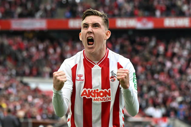 Isak Johannesson 1 FC Koeln celebrates after scoring his team™s third goal during the Bundesliga match between 1 FC Köln and SV Werder Bremen at RheinEnergieSTADION on April 12, 2026 in Cologne, Germany, Germany Photo by Ralf Treese DeFodi Images Isak Johannesson 1 FC Koeln celebrates after scoring his team™s third goal during the Bundesliga match between 1 FC Köln and SV Werder Bremen at RheinEnergieSTADION on April 12, 2026 in Köln, Germany Photo by Ralf Treese DeFodi Images DFL regulations prohibit any use of photographs as image sequences and or quasi video Photo by Ralf Treese DeFodi Images