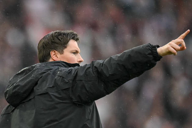 Trainer Merlin Polzin Hamburger SV gestures, gestures during the Bundesliga match between VfB Stuttgart and Hamburger SV, MHPArena Stuttgart am 12 April 2026 in Stuttgart, Germany Photo by Harry Langer DeFodi Images Trainer Merlin Polzin Hamburger SV gestures during the Bundesliga match between VfB Stuttgart and Hamburger SV at MHPArena Stuttgart on April 12, 2026 in Stuttgart, Germany Photo by Harry Langer DeFodi Images DFL regulations prohibit any use of photographs as image sequences and or quasi video Photo by Harry Langer DeFodi Images DFL regulations prohibit any use of photographs as image sequences and or quasi video