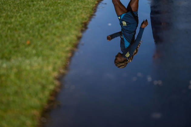 260416 Evelyn Ijeh of the Swedish women s national football team during a training session on April 16, 2026 in Gothenburg Photo Mathias Bergeld BILDBYRAN code MB MB1364 fotboll football soccer fotball vm kval kval fifa womens world cup qualifier qualifier träning practice training sverige sweden dam bbeng women kvinner  Copyright: MATHIASxBERGELD BB260416MB002