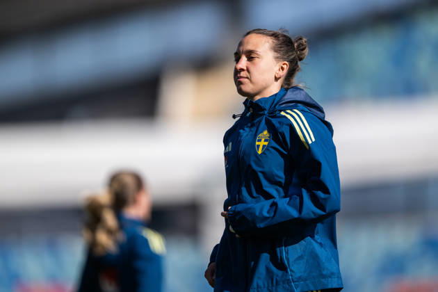 260416 Julia Zigiotti Olme of the Swedish women s national football team during a training session on April 16, 2026 in Gothenburg Photo Mathias Bergeld BILDBYRAN code MB MB1364 fotboll football soccer fotball vm kval kval fifa womens world cup qualifier qualifier träning practice training sverige sweden dam bbeng women kvinner Copyright: MATHIASxBERGELD BB260416MB010