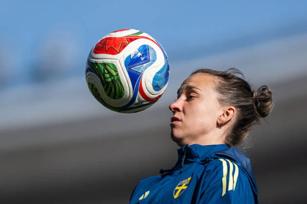 260416 Julia Zigiotti Olme of the Swedish women s national football team during a training session on April 16, 2026 in Gothenburg Photo Mathias Bergeld BILDBYRAN code MB MB1364 fotboll football soccer fotball vm kval kval fifa womens world cup qualifier qualifier träning practice training sverige sweden dam bbeng women kvinner Copyright: MATHIASxBERGELD BB260416MB011