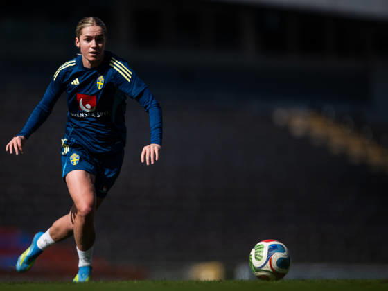 260416 Hanna Lundkvist of the Swedish women s national football team during a training session on April 16, 2026 in Gothenburg Photo Mathias Bergeld BILDBYRAN code MB MB1364 fotboll football soccer fotball vm kval kval fifa womens world cup qualifier qualifier träning practice training sverige sweden dam bbeng women kvinner  Copyright: MATHIASxBERGELD BB260416MB039