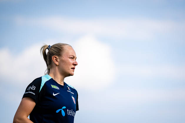 260417 Frida Maanum of the Norwegian women™s national football team during a training session on April 17, 2026 in Ptuj Photo Marius Simensen BILDBYRAN Cop 238 bbeng dam fifa women s world cup qualifier football fotball fotball norge norway practice soccer training trening träning Copyright: MARIUSxSIMENSEN BB260417BB195