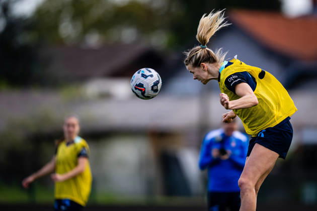 260417 Ada Hegerberg of the Norwegian women™s national football team during a training session on April 17, 2026 in Ptuj Photo Marius Simensen BILDBYRAN Cop 238 bbeng dam fifa women s world cup qualifier football fotball fotball norge norway practice soccer training trening träning  Copyright: MARIUSxSIMENSEN BB260417BB200