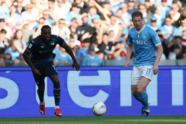 Napoli™s Kevin De Bruyne during the Serie A soccer match between Napoli and Lazio at the Diego Armando Maradona Stadium in Naples, southern italy - Saturday , April 18 , 2026. - Soccer . Copyright: xAlessandroxGarofalo LaPressex