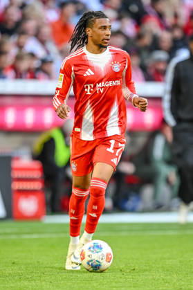 Michael Olise FC Bayern München in action, am Ball, Einzelaktion waehrend des spiels der Bundesliga zwischen FC Bayern München und VfB Stuttgart, Allianz Arena am 19 April 2026 in München, Germany Photo by Harry Langer DeFodi Images Michael Olise FC Bayern München controls the Ball during the Bundesliga match between FC Bayern München and VfB Stuttgart at Allianz Arena on April 19, 2026 in München, Germany Photo by Harry Langer DeFodi Images DFL regulations prohibit any use of photographs as image sequences and or quasi video Photo by Harry Langer DeFodi Images DFL regulations prohibit any use of photographs as image sequences and or quasi video