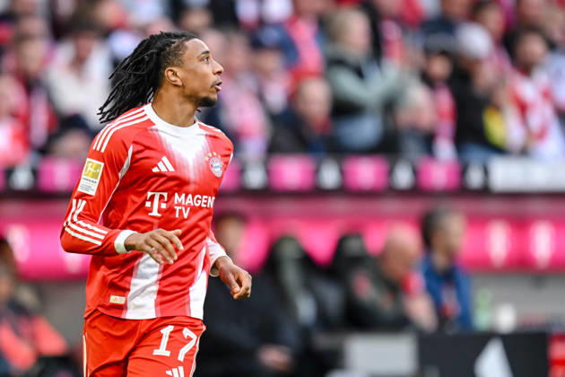 Michael Olise FC Bayern München Schaut waehrend des spiels der Bundesliga zwischen FC Bayern München und VfB Stuttgart, Allianz Arena am 19 April 2026 in München, Germany Photo by Harry Langer DeFodi Images Michael Olise FC Bayern München Looks on during the Bundesliga match between FC Bayern München and VfB Stuttgart at Allianz Arena on April 19, 2026 in München, Germany Photo by Harry Langer DeFodi Images DFL regulations prohibit any use of photographs as image sequences and or quasi video Photo by Harry Langer DeFodi Images DFL regulations prohibit any use of photographs as image sequences and or quasi video