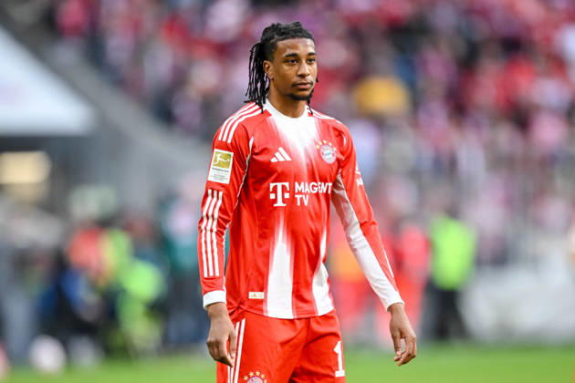 Michael Olise FC Bayern München Schaut waehrend des spiels der Bundesliga zwischen FC Bayern München und VfB Stuttgart, Allianz Arena am 19 April 2026 in München, Germany Photo by Harry Langer DeFodi Images Michael Olise FC Bayern München Looks on during the Bundesliga match between FC Bayern München and VfB Stuttgart at Allianz Arena on April 19, 2026 in München, Germany Photo by Harry Langer DeFodi Images DFL regulations prohibit any use of photographs as image sequences and or quasi video Photo by Harry Langer DeFodi Images DFL regulations prohibit any use of photographs as image sequences and or quasi video