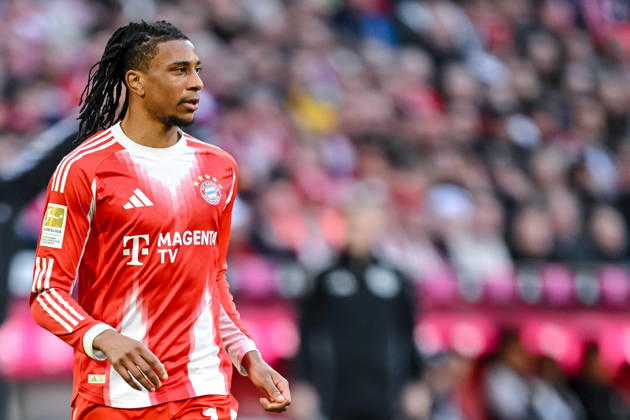 Michael Olise FC Bayern München Schaut waehrend des spiels der Bundesliga zwischen FC Bayern München und VfB Stuttgart, Allianz Arena am 19 April 2026 in München, Germany Photo by Harry Langer DeFodi Images Michael Olise FC Bayern München Looks on during the Bundesliga match between FC Bayern München and VfB Stuttgart at Allianz Arena on April 19, 2026 in München, Germany Photo by Harry Langer DeFodi Images DFL regulations prohibit any use of photographs as image sequences and or quasi video Photo by Harry Langer DeFodi Images DFL regulations prohibit any use of photographs as image sequences and or quasi video