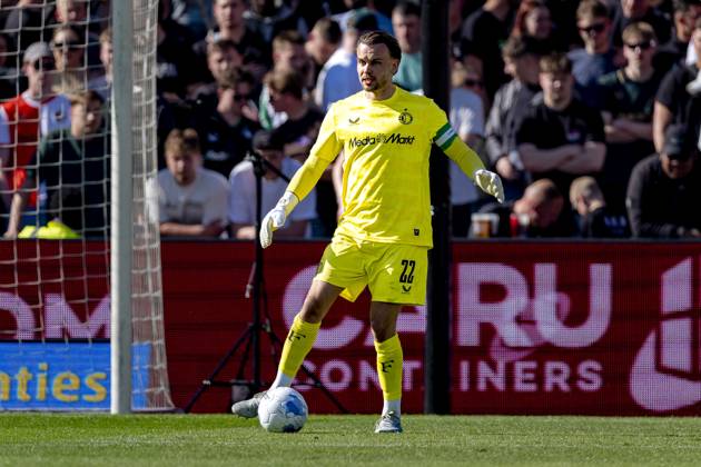 ROTTERDAM SC Feyenoord Rotterdam goalkeeper Timon Wellenreuther during the Dutch Vriendenloterij Eredivisie match between Feyenoord and FC Groningen at Stadion de Kuip on April 25, 2026 in Rotterdam, the Netherlands Photo by DeFodi Images