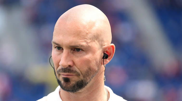 Sinsheim , Bundesliga TSG 1899 Hoffenheim vs VfB Stuttgart , Coach Christian Ilzer Hoffenheim